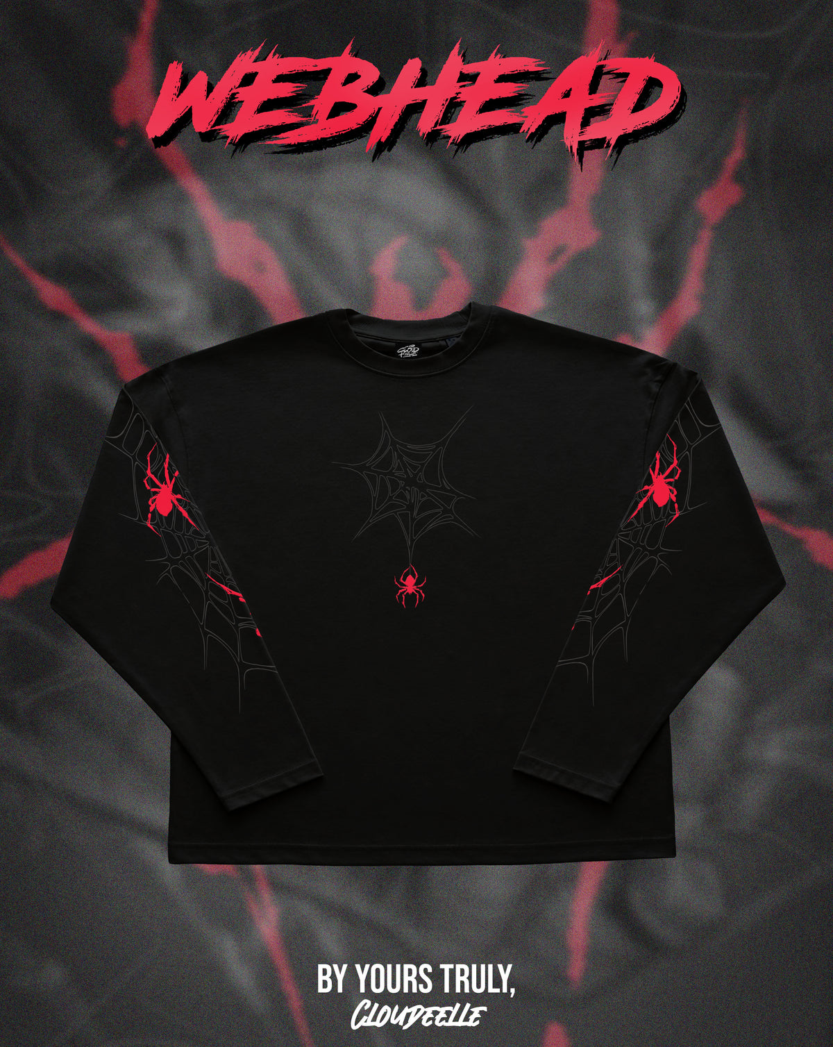 "Webhead" - Oversized Boxy LS Tee