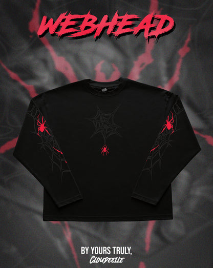"Webhead" - Oversized Boxy LS Tee