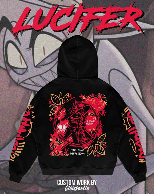 "Lucifer" - Oversized ZIP-UP Hoodie