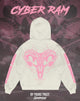 "Cyber Ram" - Oversized Hoodie (Vintage White Version)