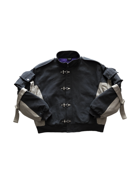 "The Raiders" - Canvas Clasp Bomber Jacket