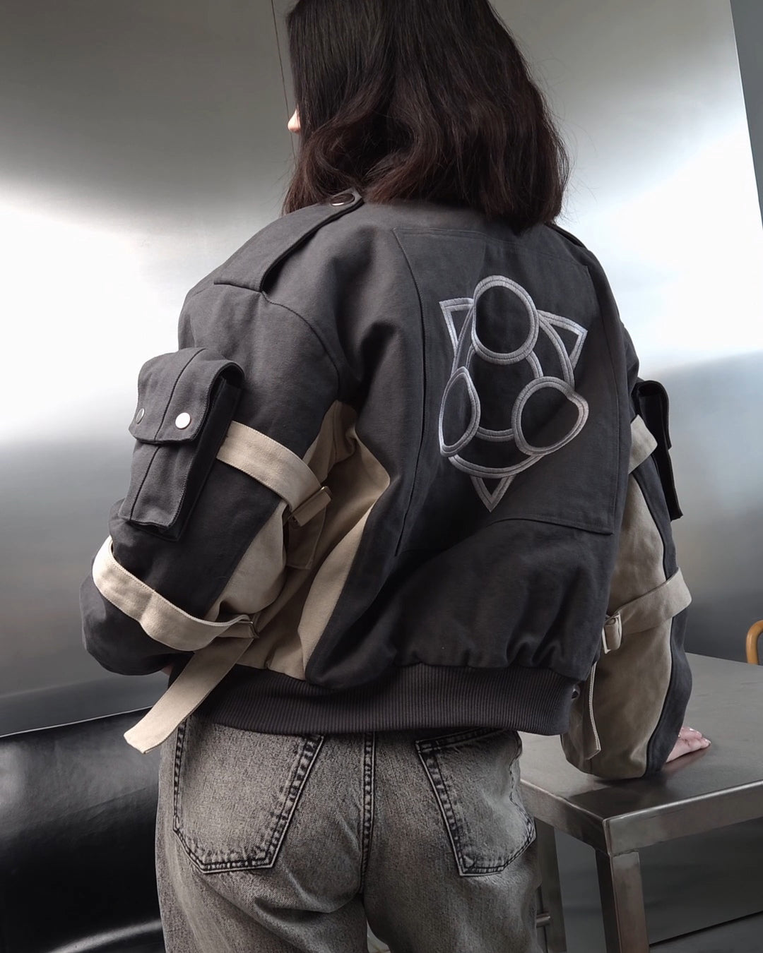 "The Raiders" - Canvas Clasp Bomber Jacket