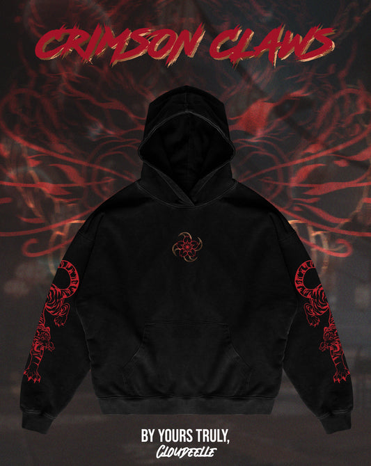 "Crimson Claws" - Oversized Hoodie