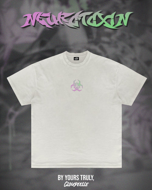 "Neurotoxin" - Oversized Tee (Vintage White Version)