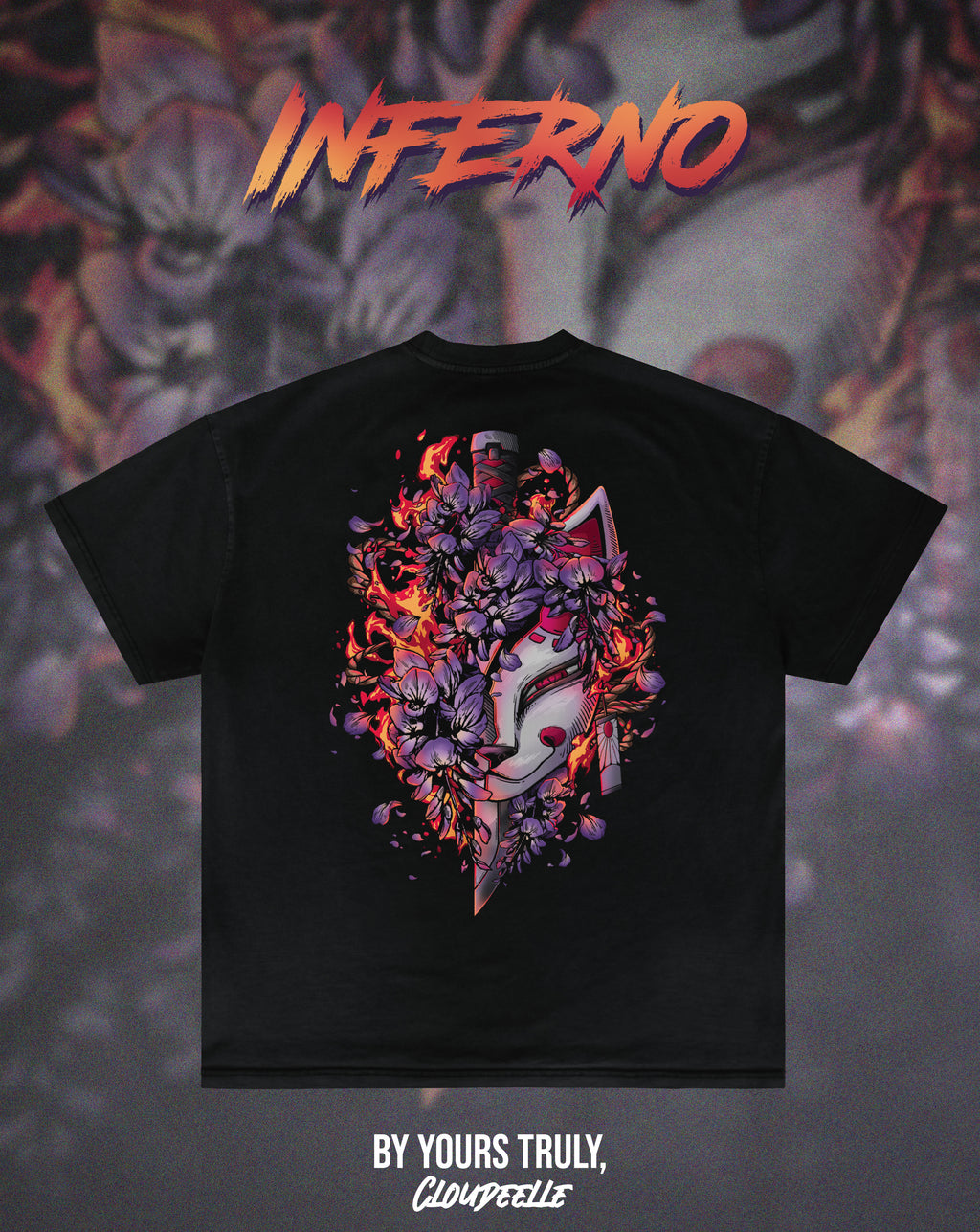 "Inferno" - Oversized Tee