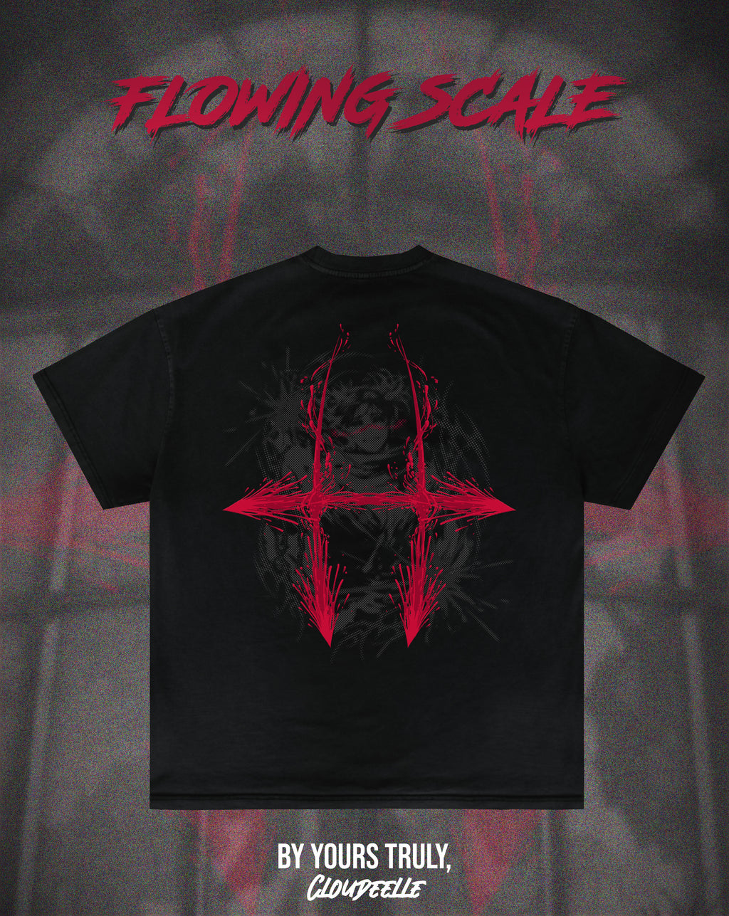 "Flowing Scale" - Oversized Tee