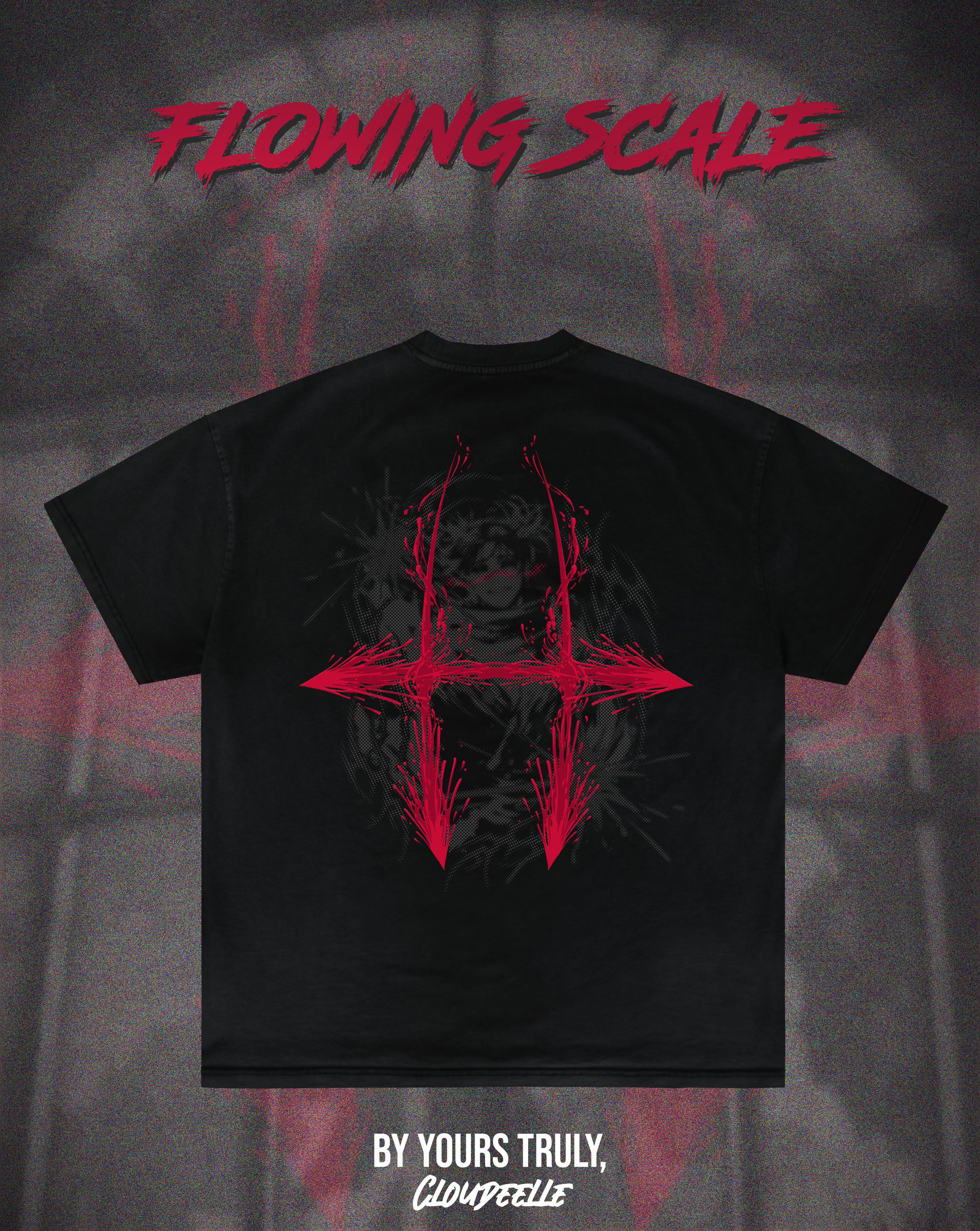 "Flowing Scale" - Oversized Tee