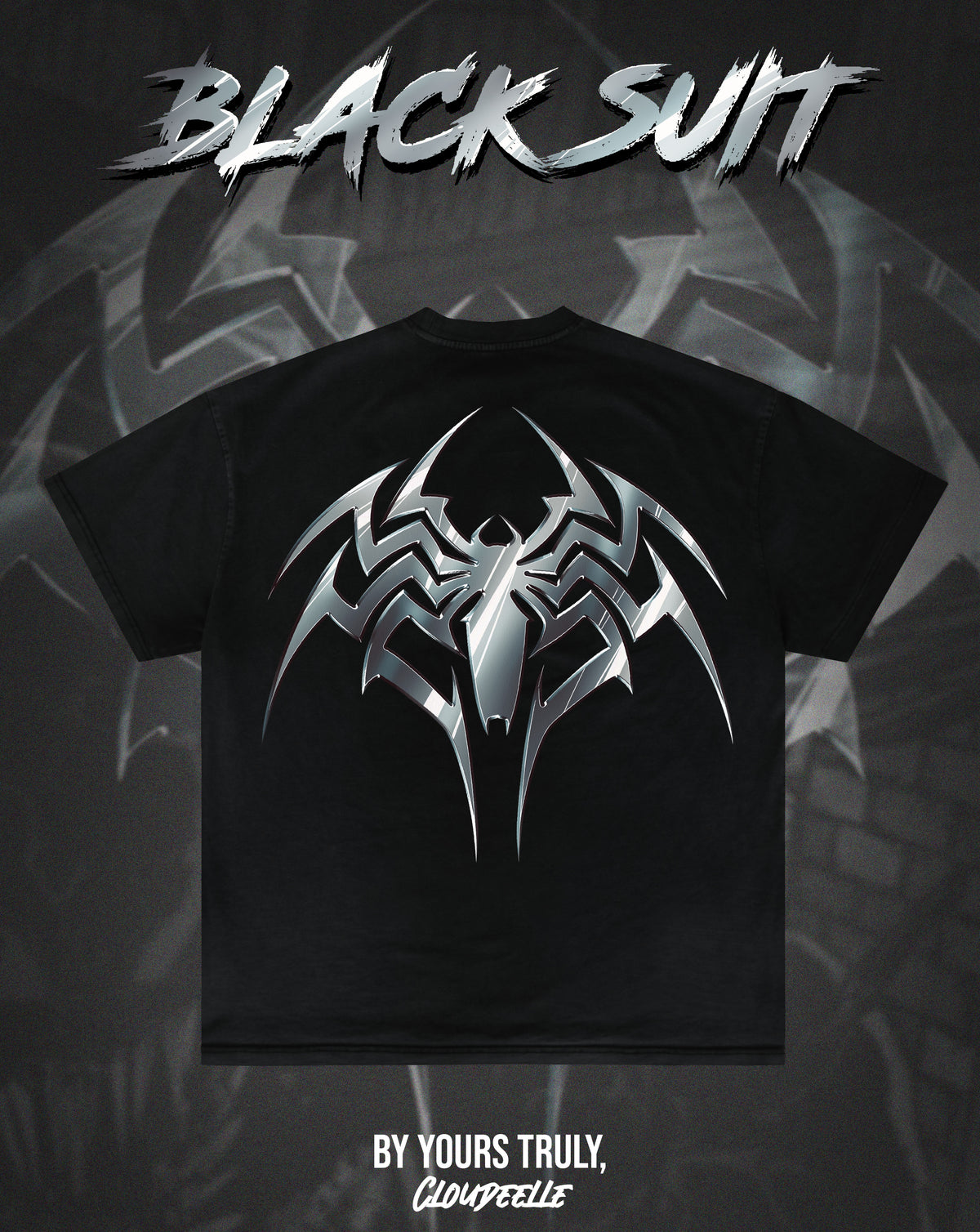 "Black Suit" - Oversized Tee