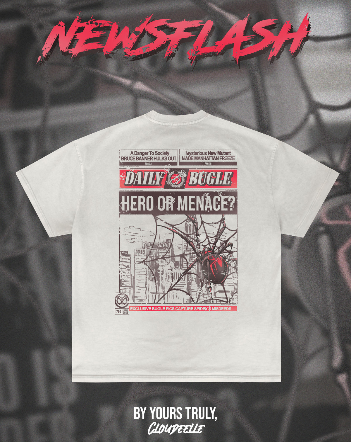 "Newsflash" - Oversized Tee