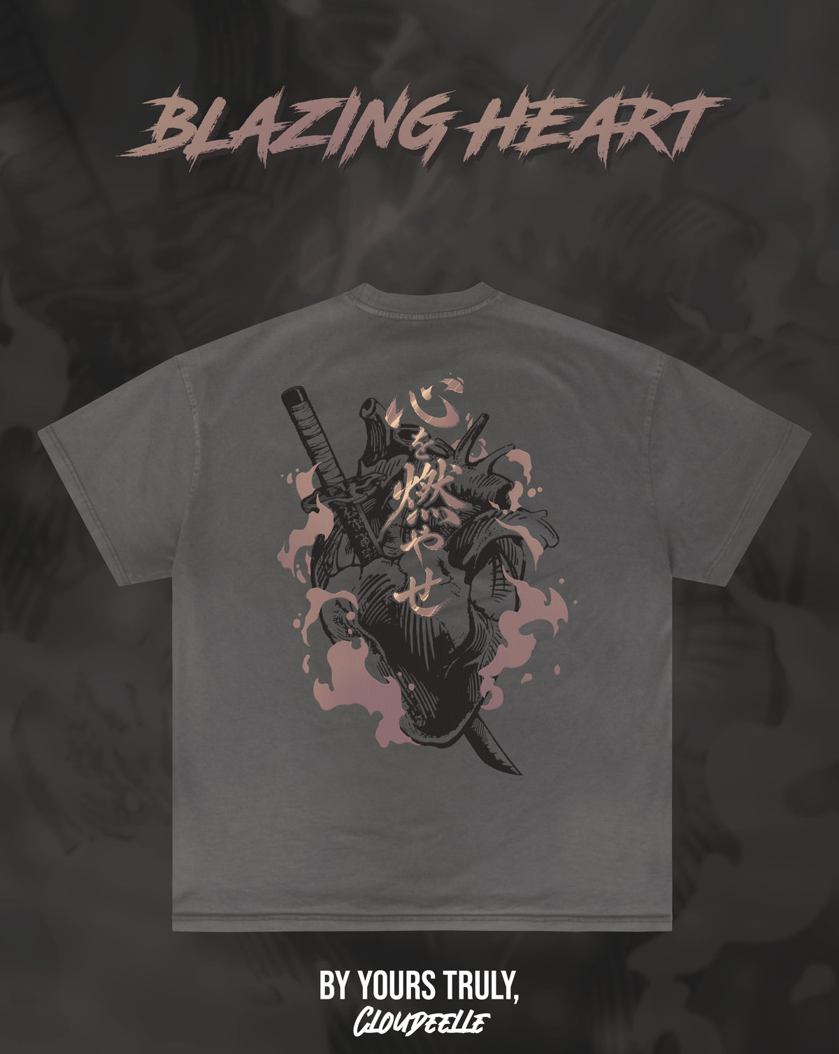 "Blazing Heart" - Oversized Tee