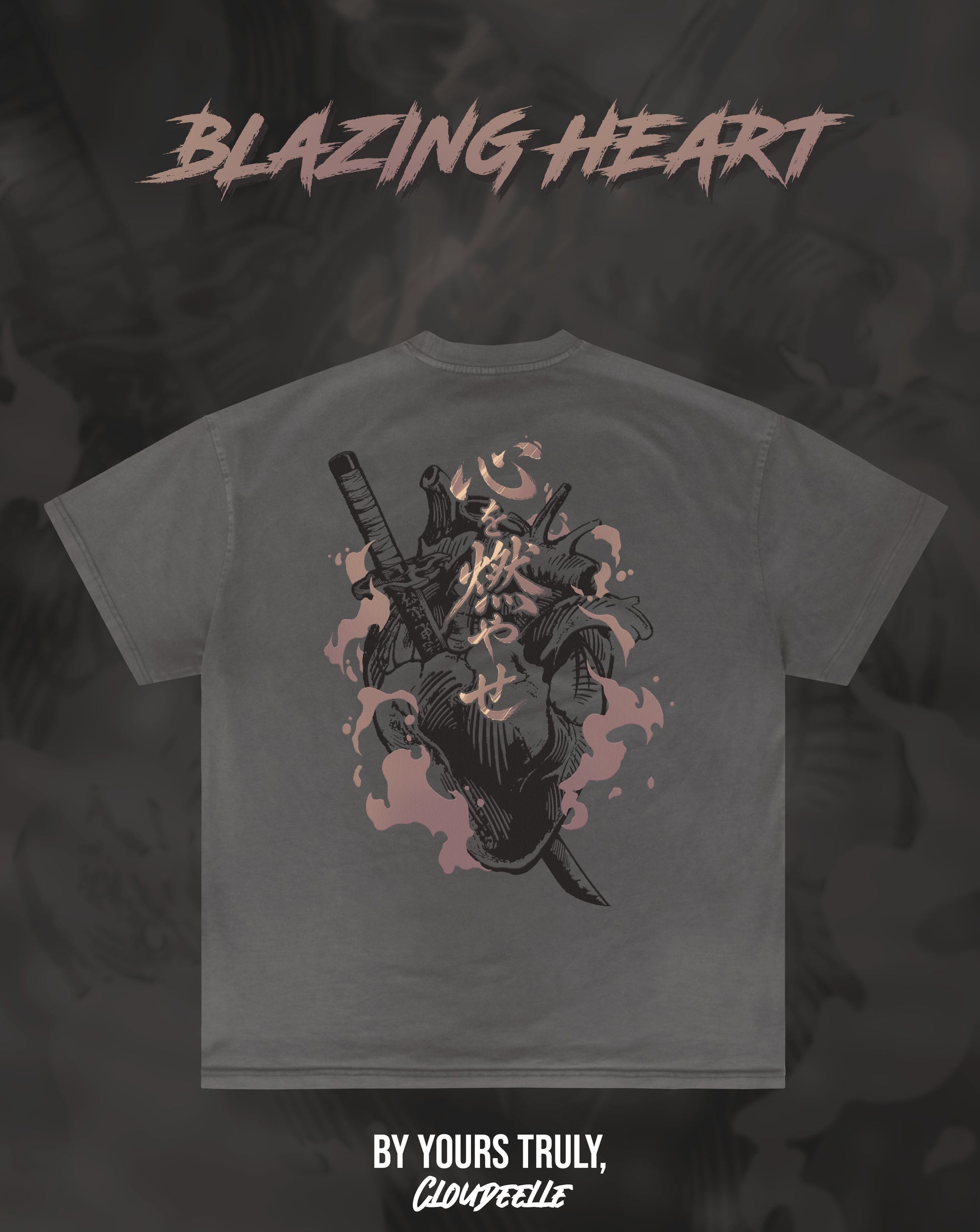 "Blazing Heart" - Oversized Tee