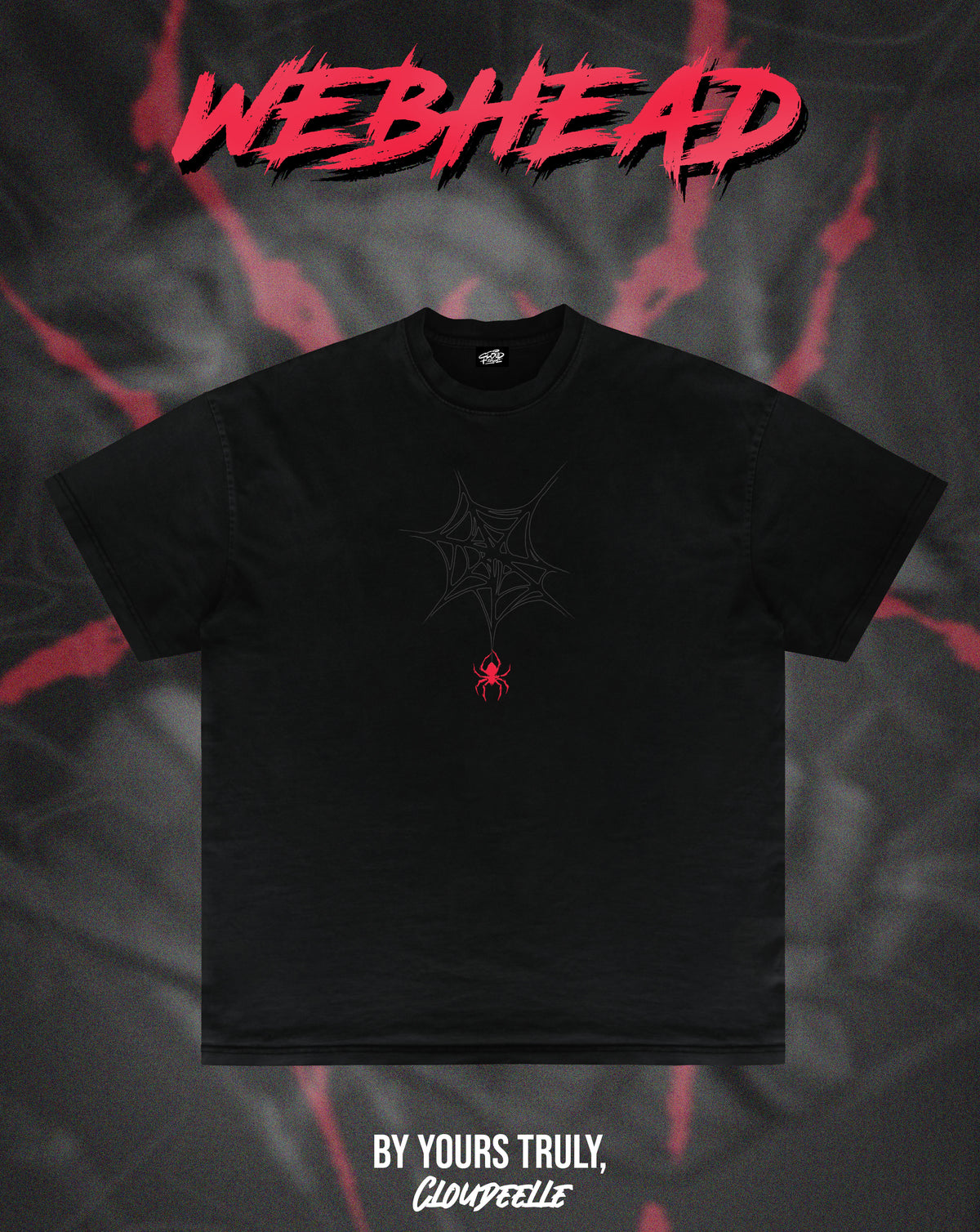 "Webhead" - Oversized Tee