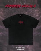 "Compass Needle" - Oversized Tee (Red Version)