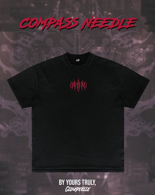 "Compass Needle" - Oversized Tee (Red Version)