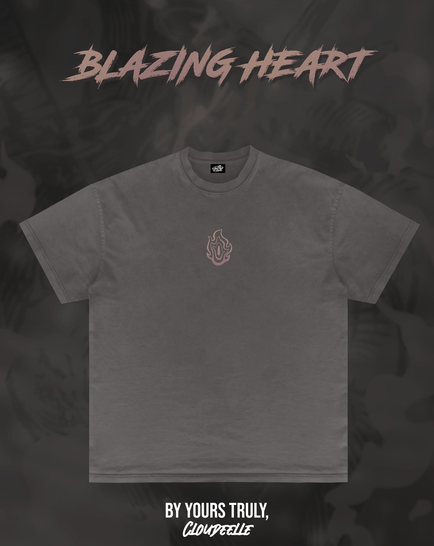 "Blazing Heart" - Oversized Tee