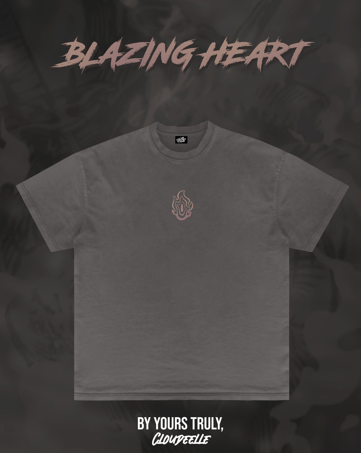 "Blazing Heart" - Oversized Tee