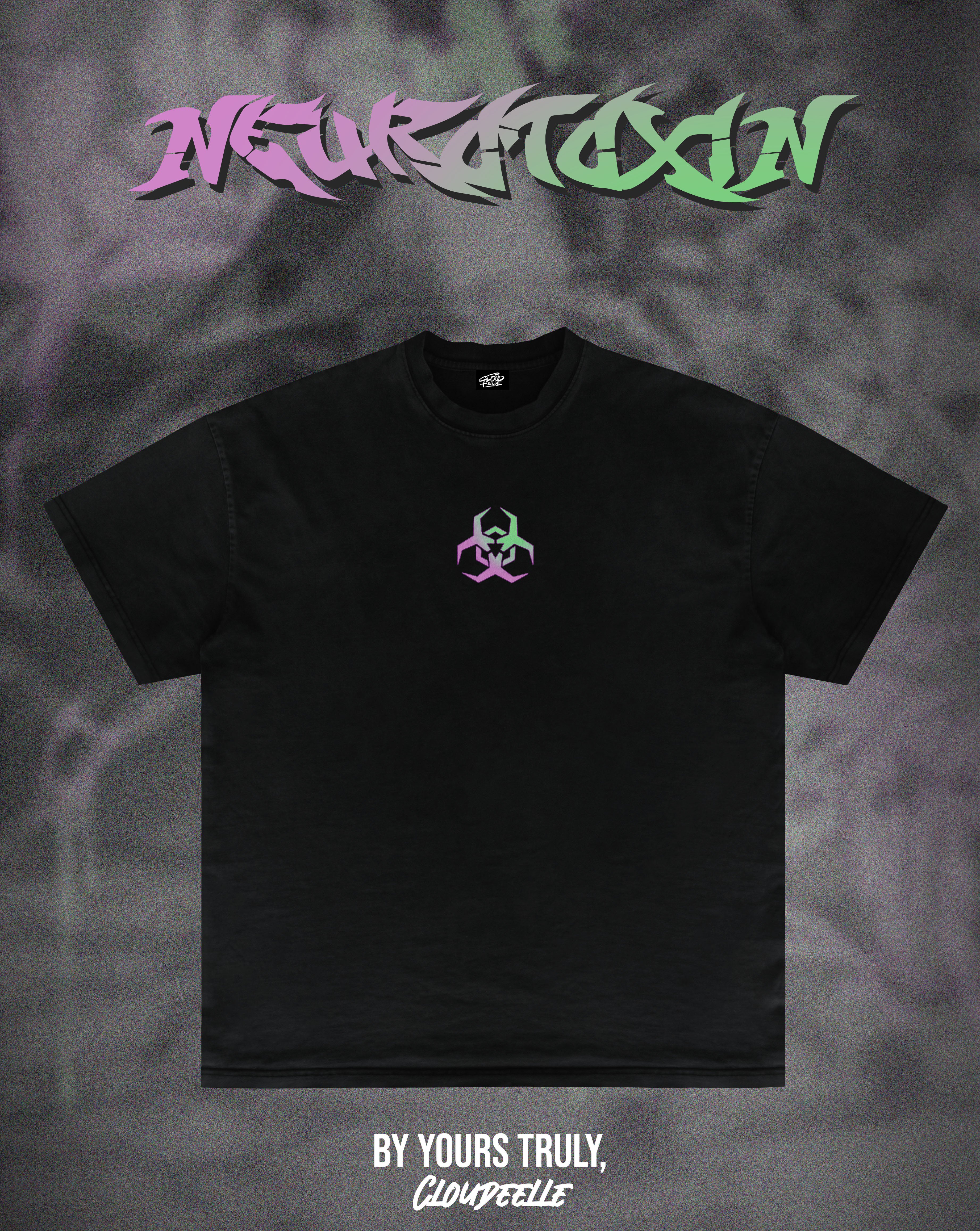 "Neurotoxin" - Oversized Tee (Black Version)
