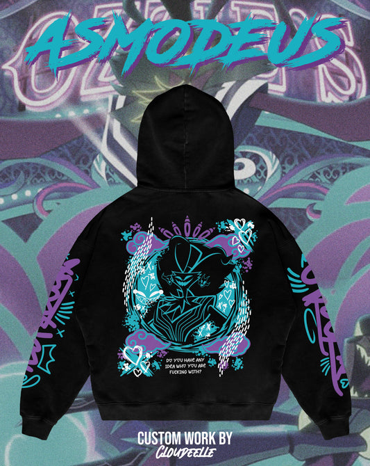 "Asmodeus" - Oversized ZIP-UP Hoodie