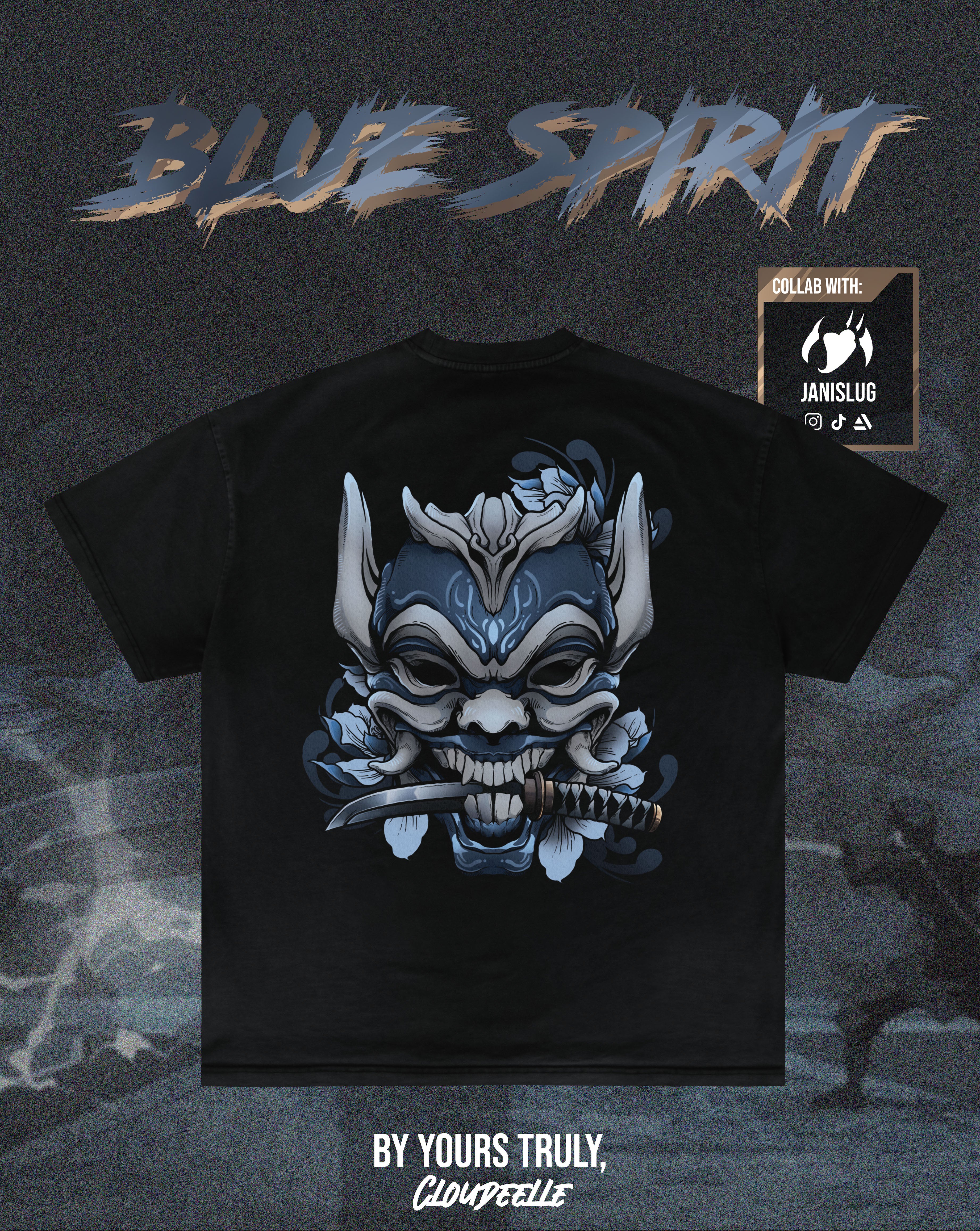"Blue Spirit" - Oversized Tee