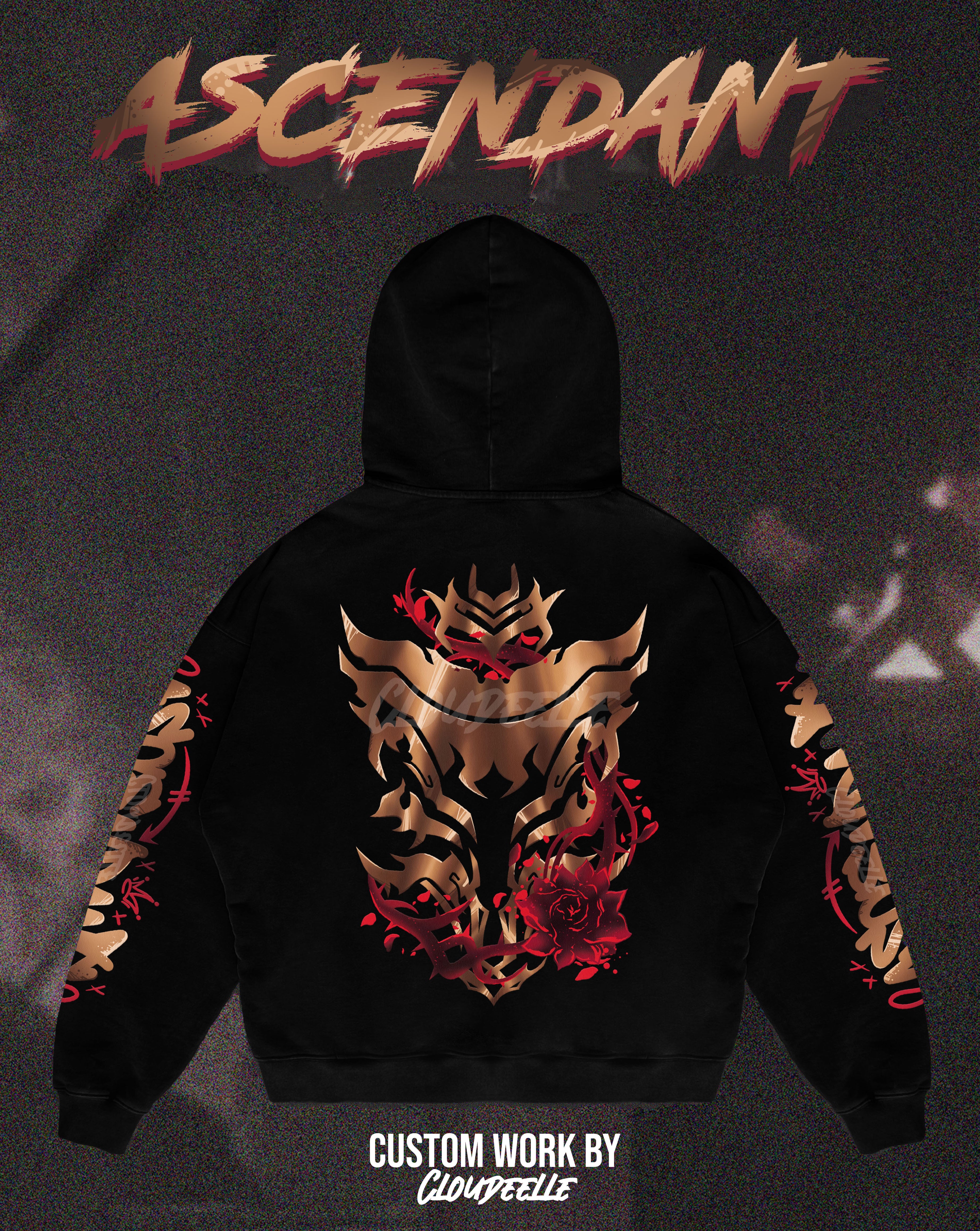 "Ascendant" - Oversized ZIP-UP Hoodie