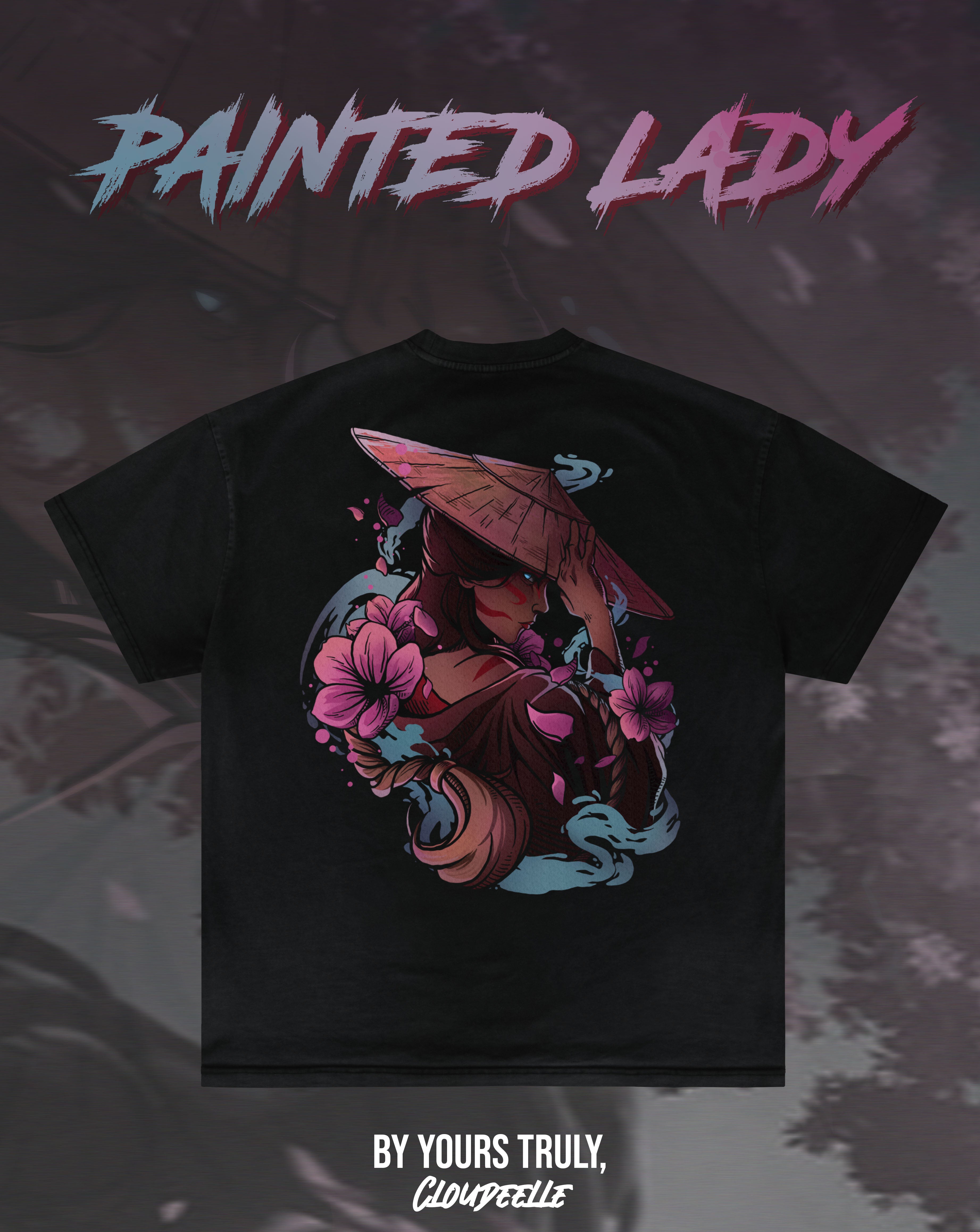 "Painted Lady" - Oversized Tee