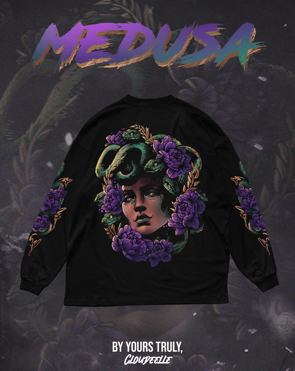 "Medusa" - Oversized Longsleeve Tee