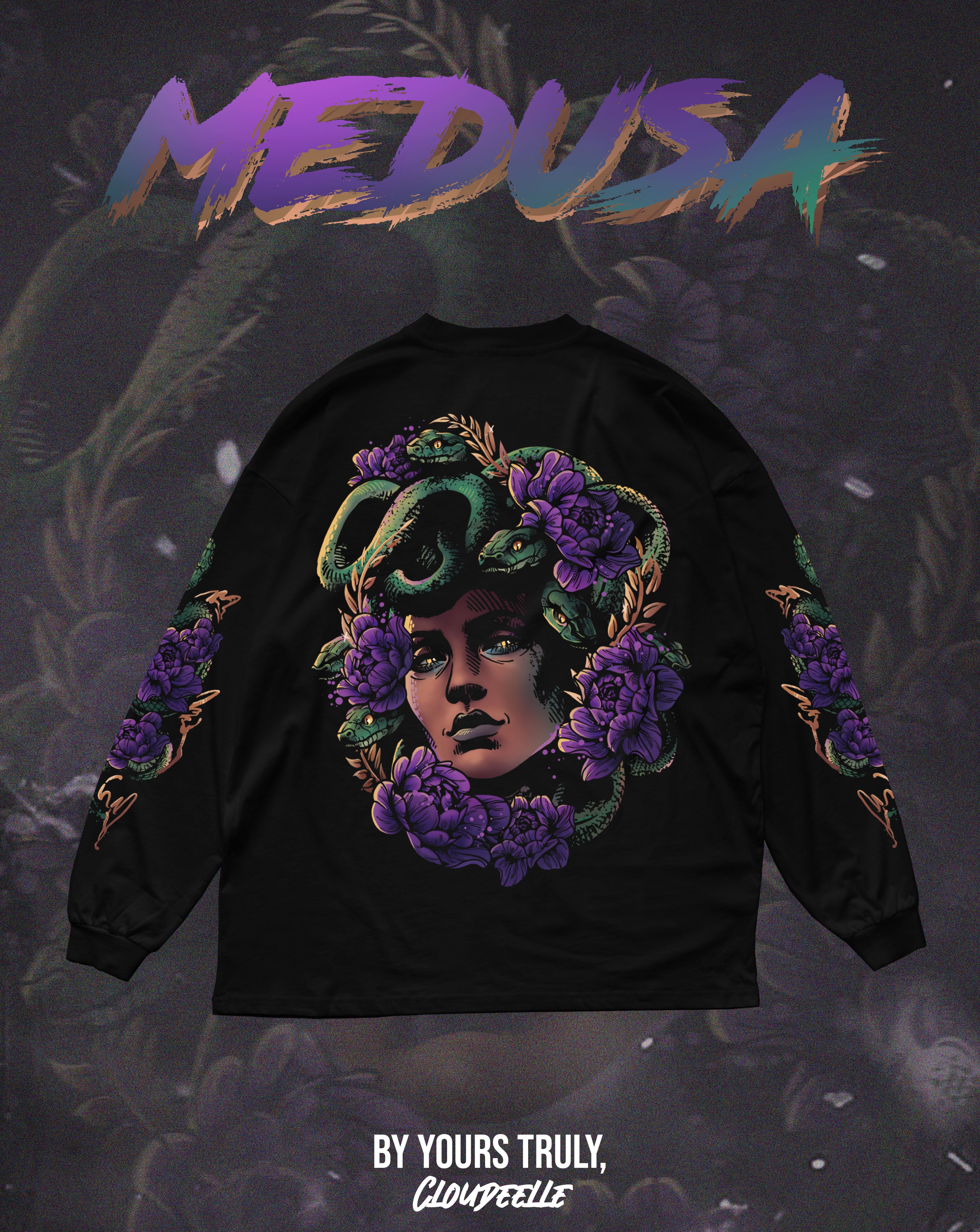 "Medusa" - Oversized Longsleeve Tee