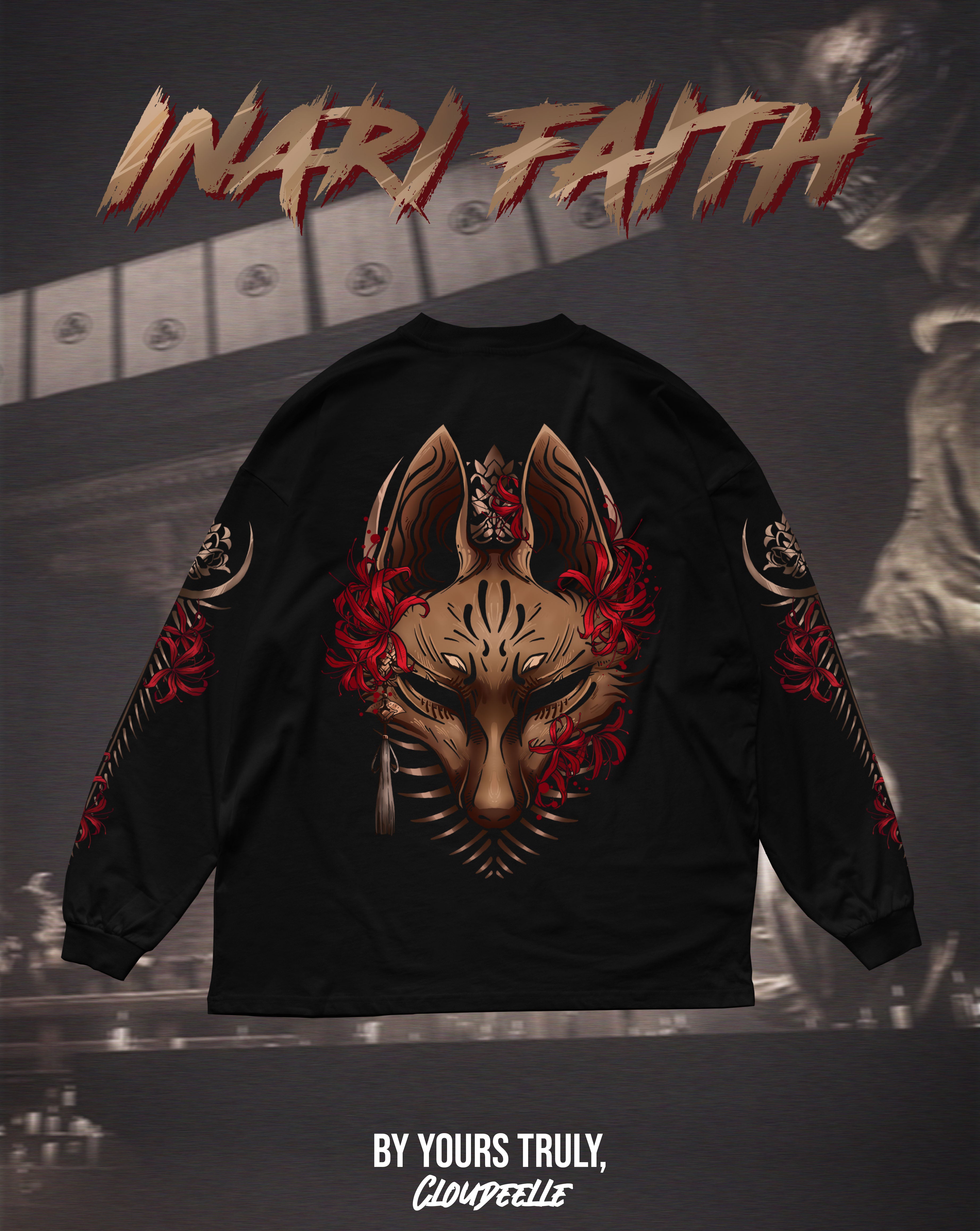 "Inari Faith" - Oversized Longsleeve Tee