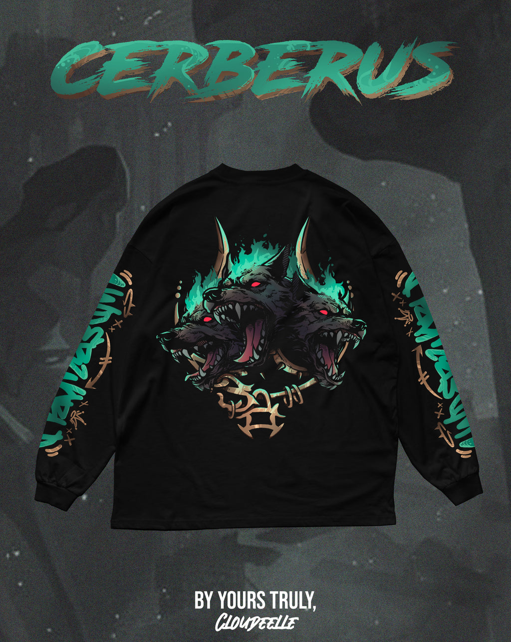 "Cerberus" - Oversized Longsleeve Tee