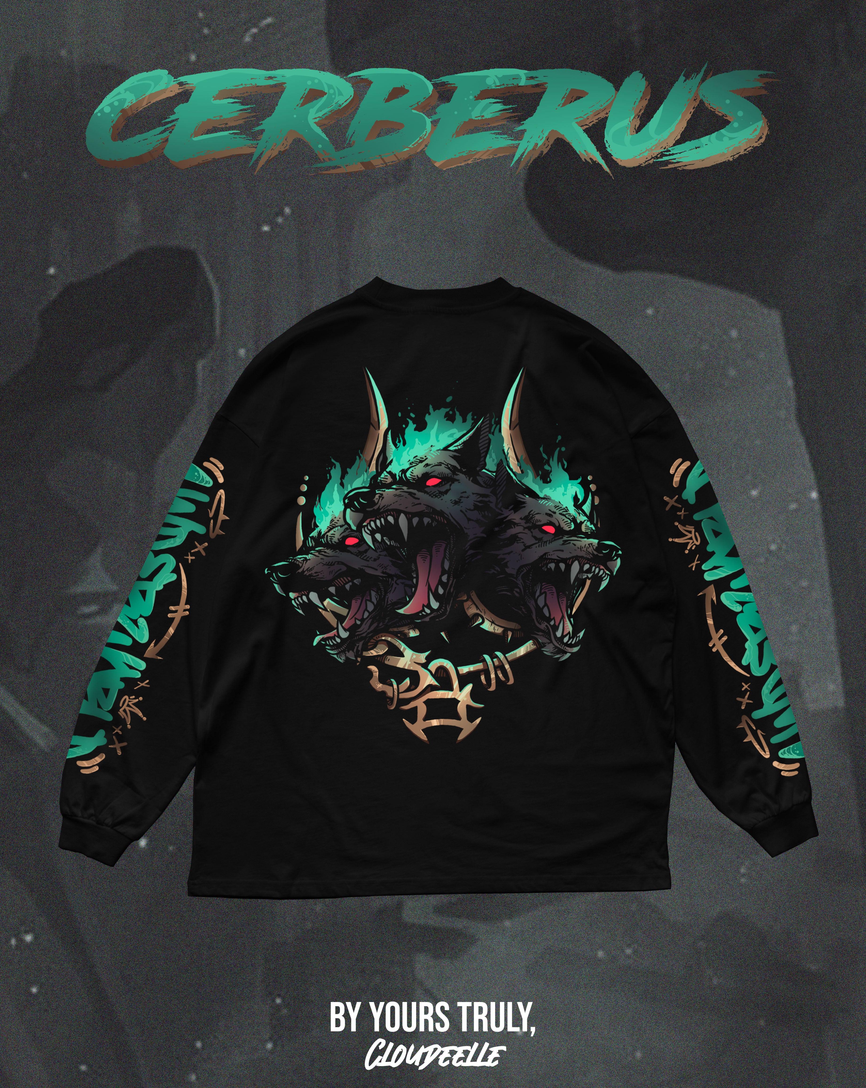 "Cerberus" - Oversized Longsleeve Tee