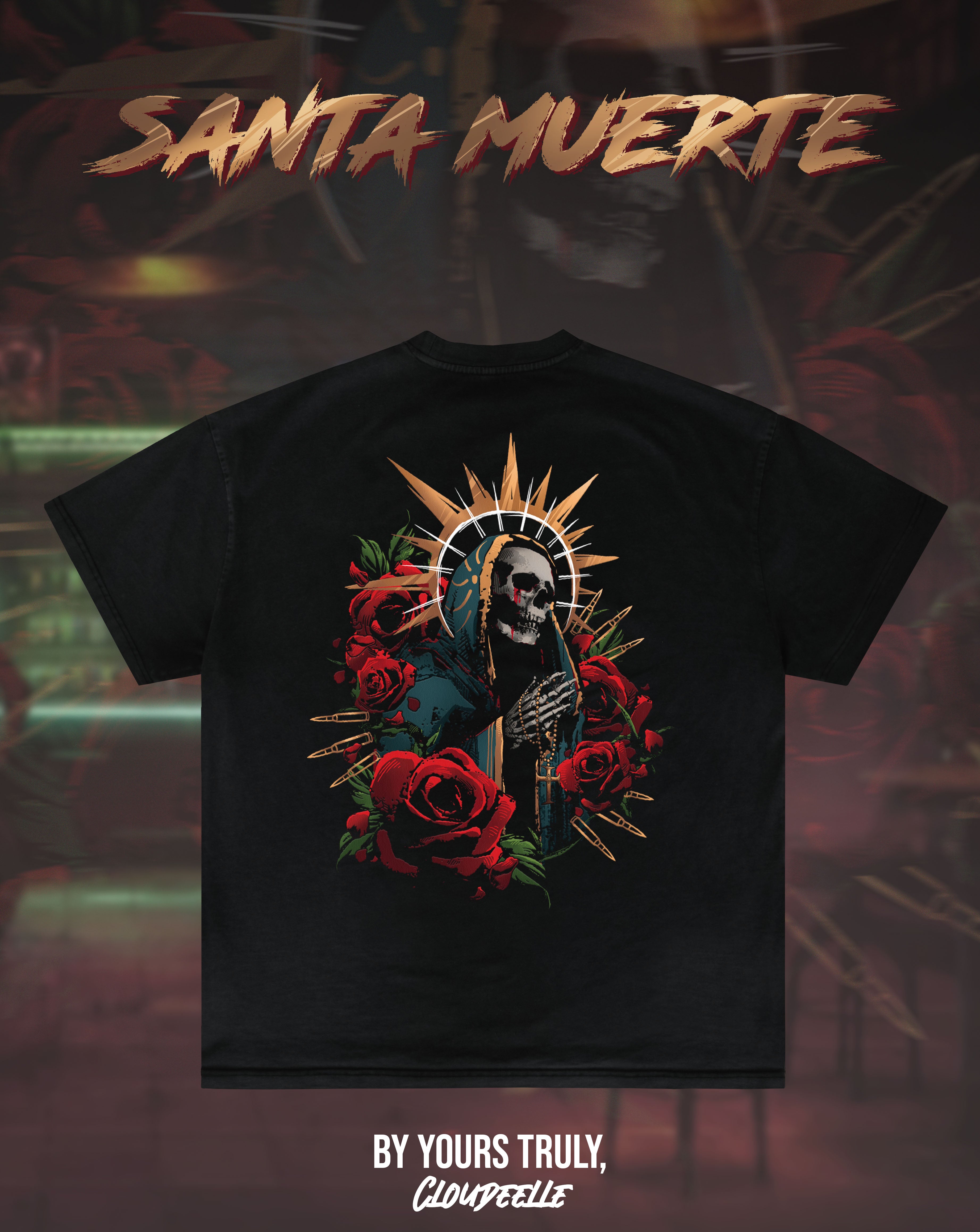 "Santa Muerte" - Oversized Tee