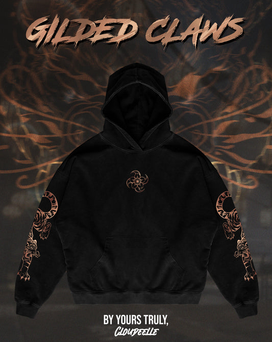 "Gilded Claws" - Oversized Hoodie (Black Version)