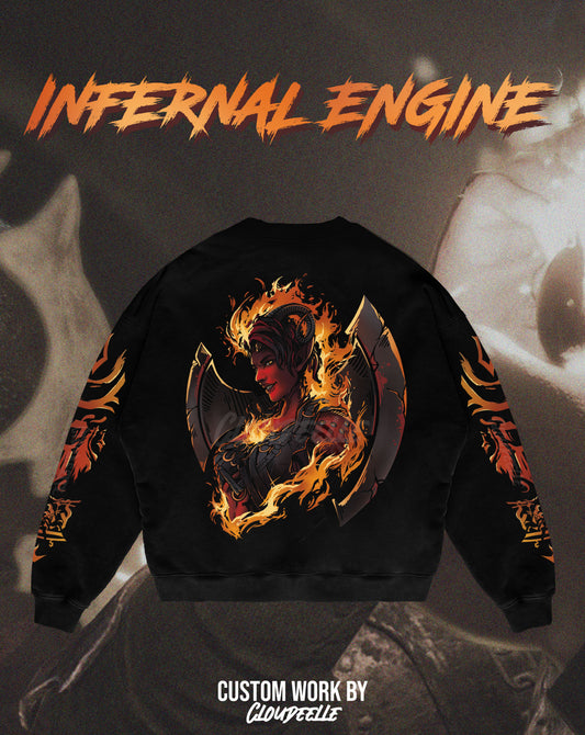 "Infernal Engine" - Oversized Crewneck