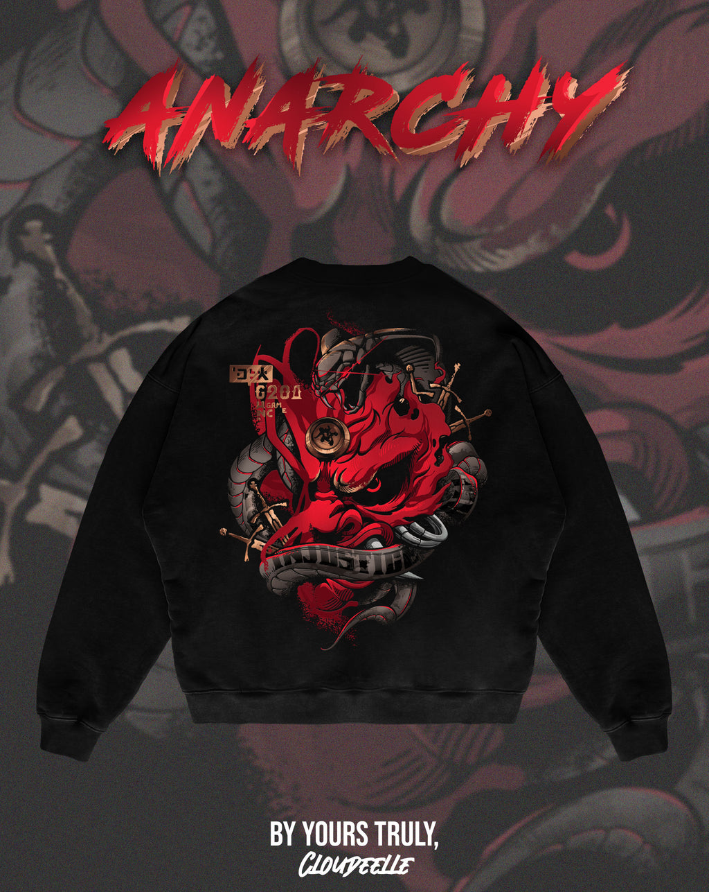 "Anarchy" - Oversized Crewneck