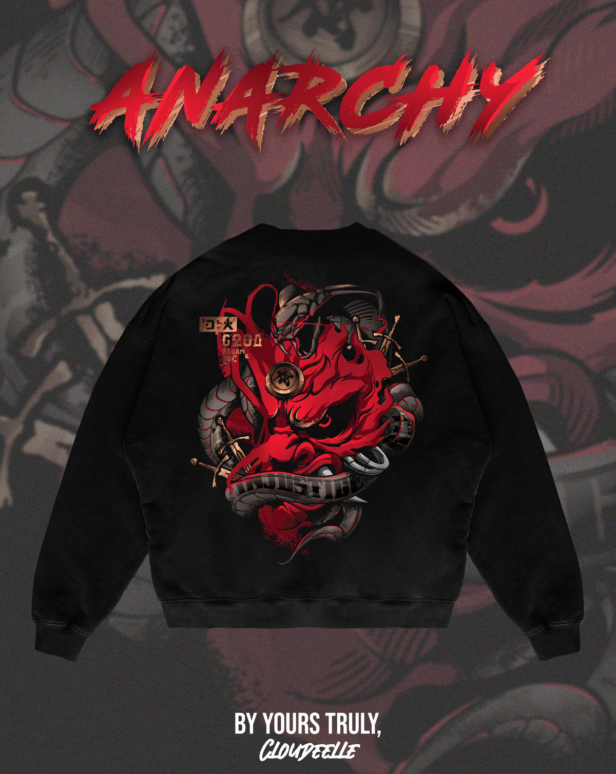 "Anarchy" - Oversized Crewneck