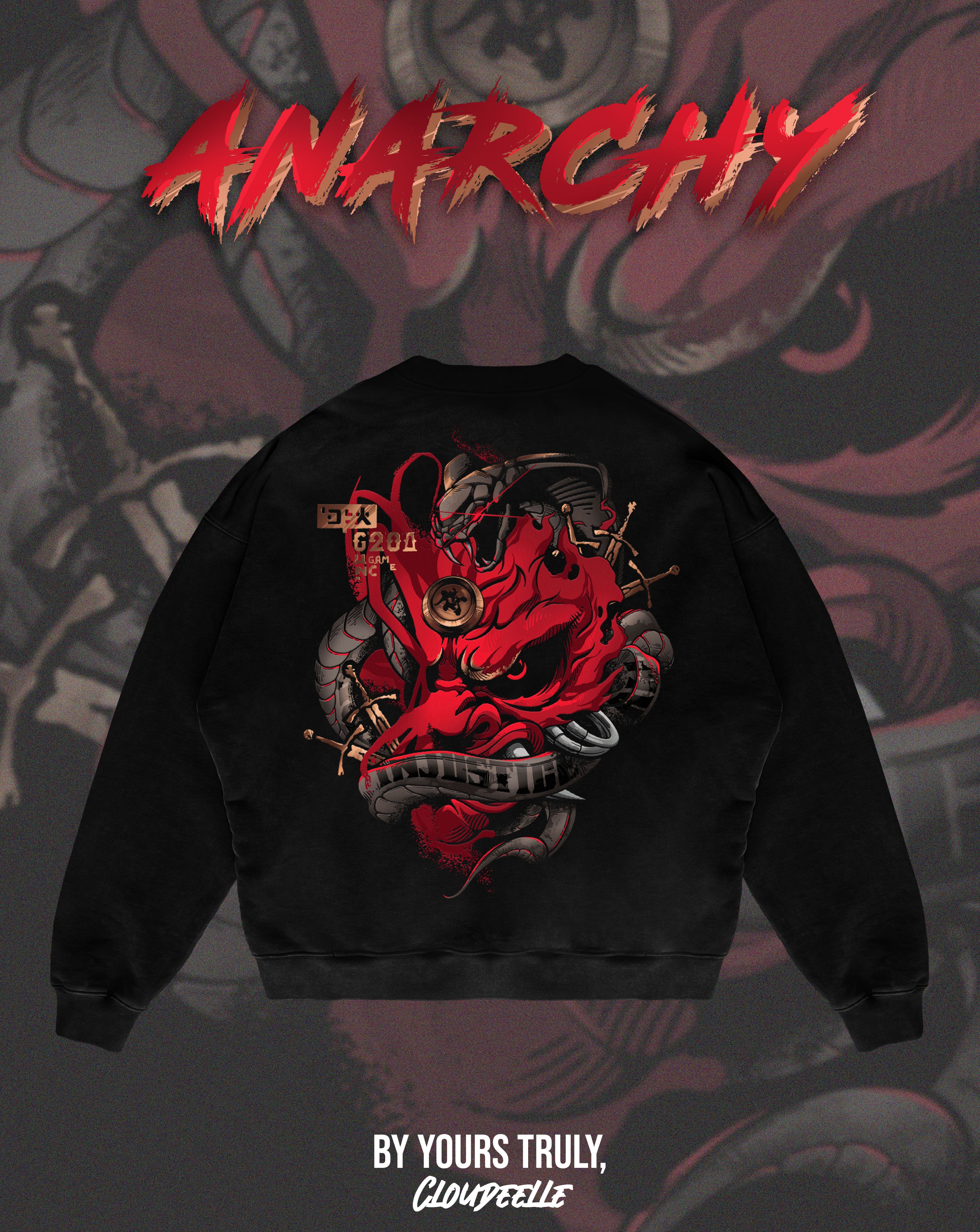 "Anarchy" - Oversized Crewneck