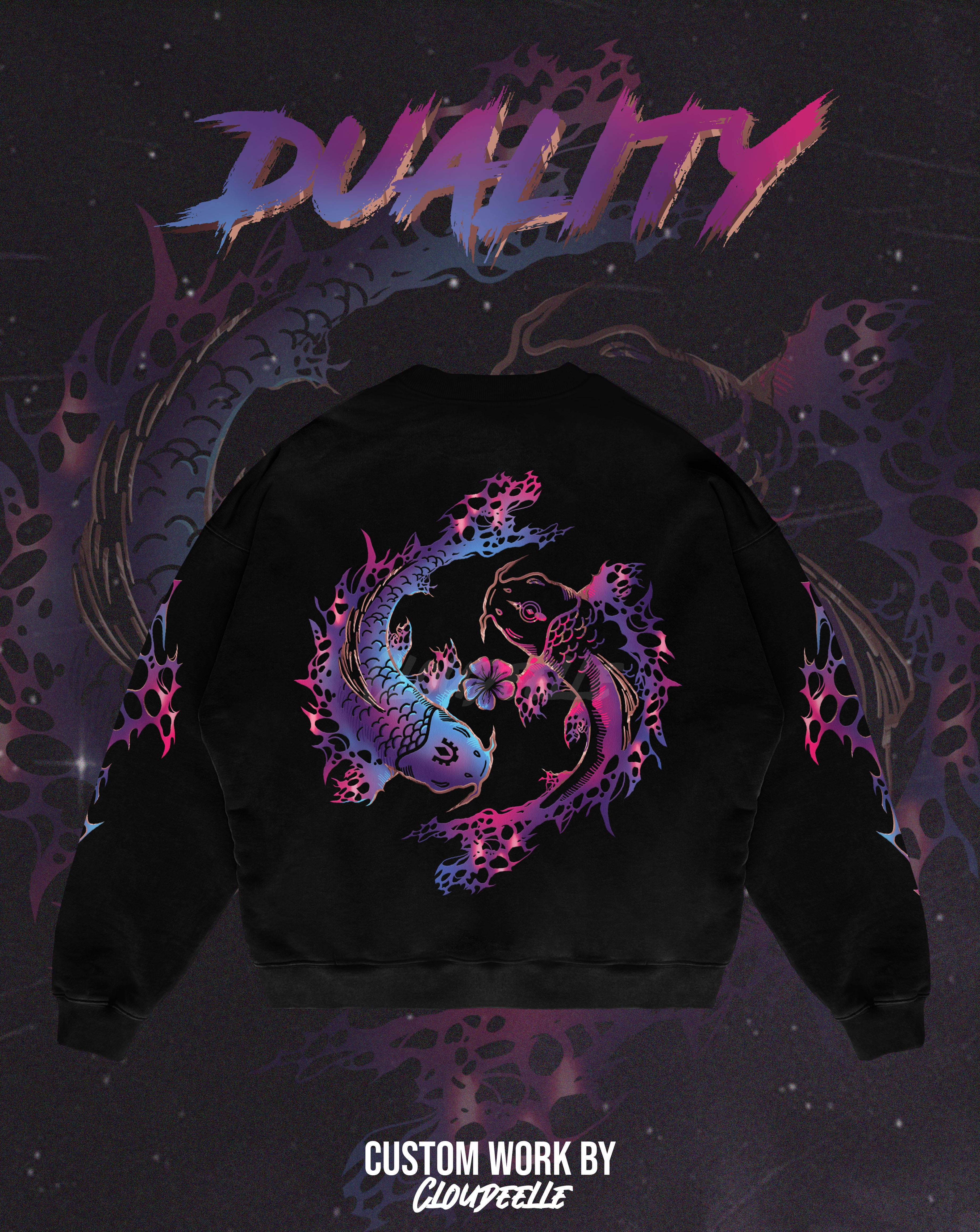 "Duality" - Oversized Crewneck