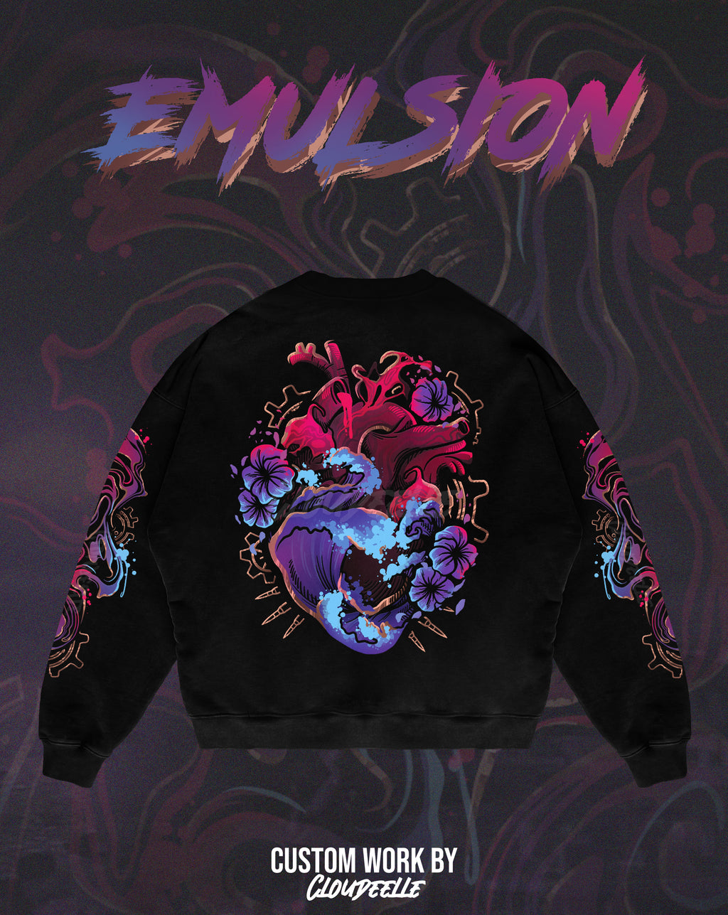 "Emulsion" - Oversized Crewneck