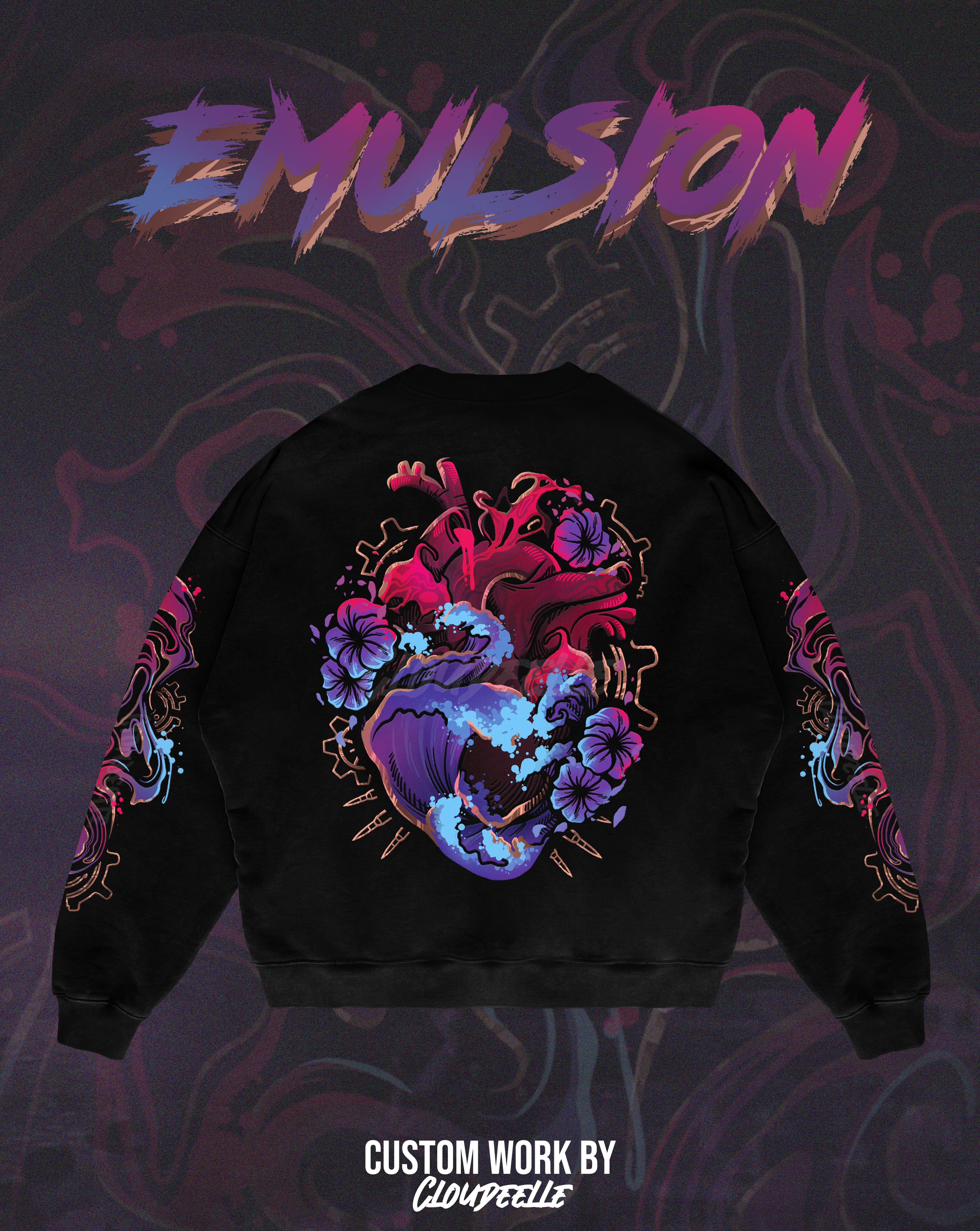 "Emulsion" - Oversized Crewneck