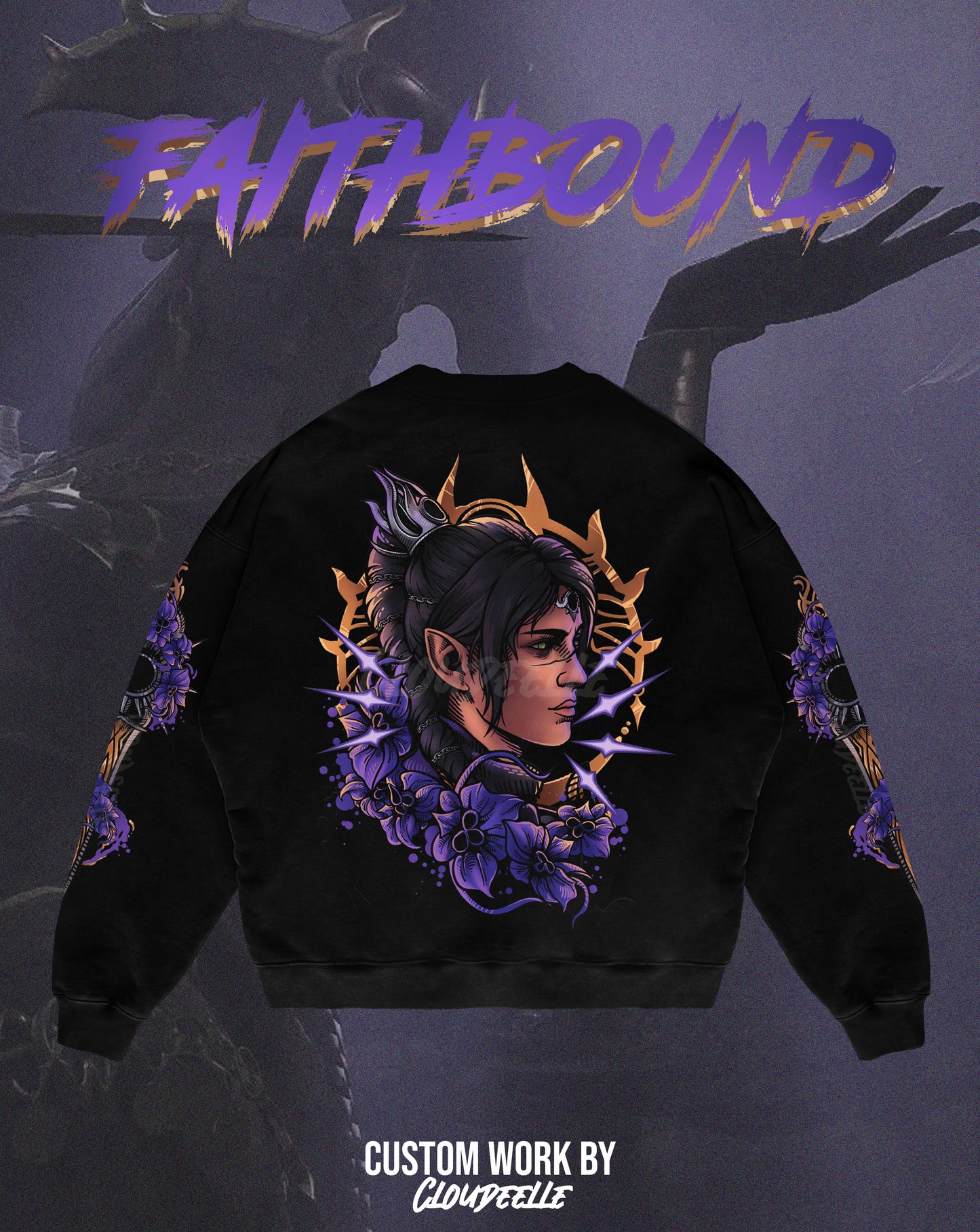 "Faithbound" - Oversized Crewneck