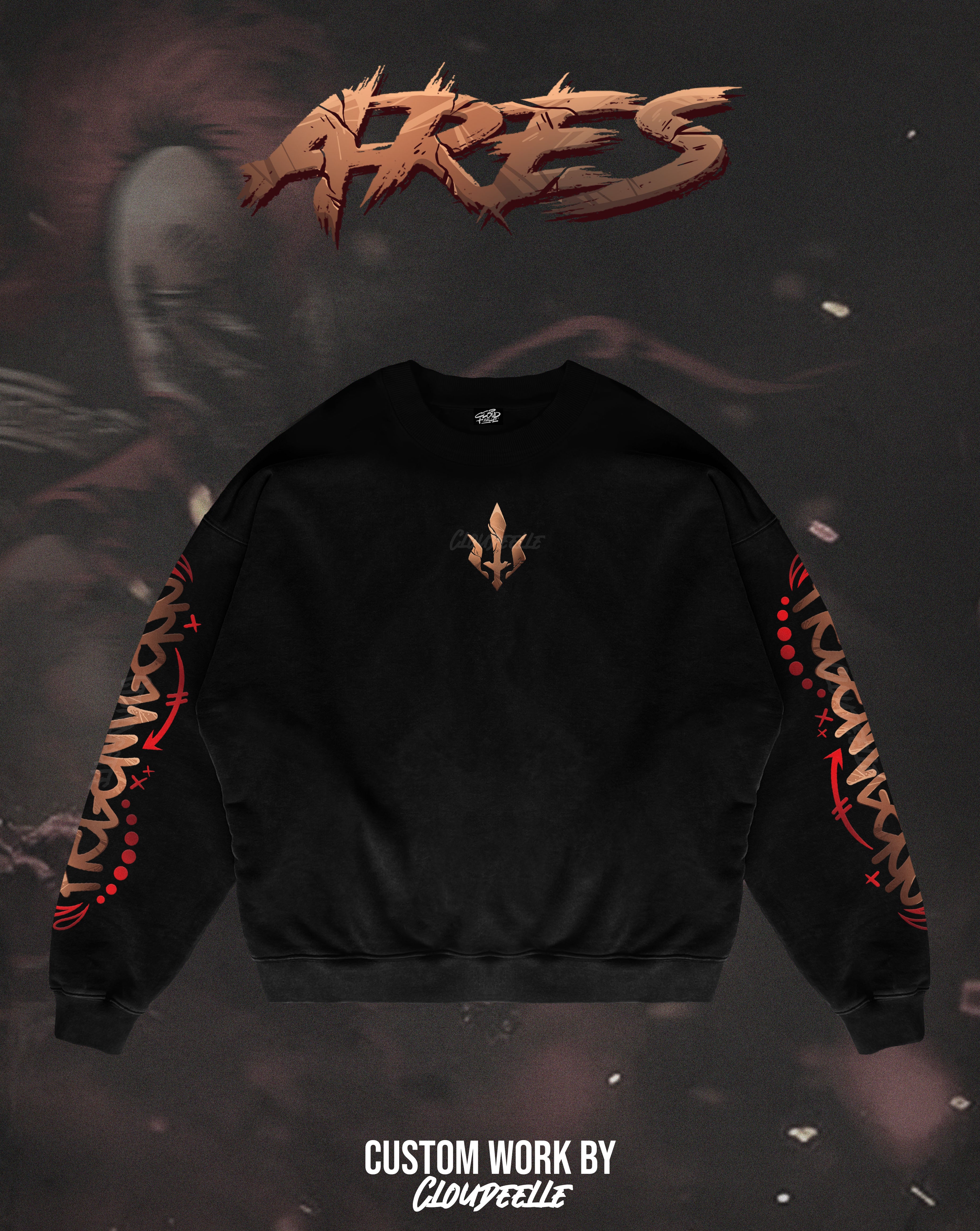"Ares" - Oversized Crewneck