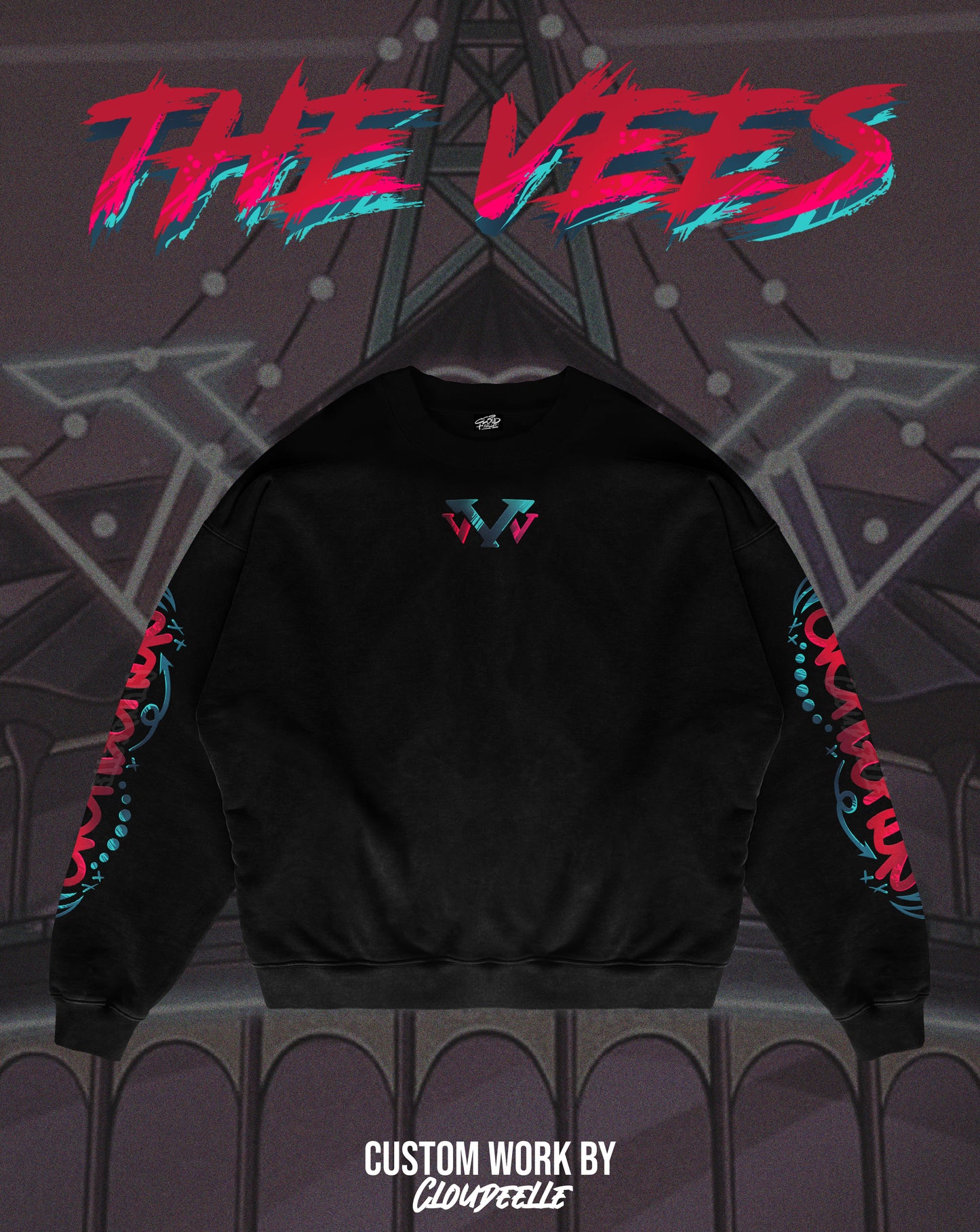 "The Vees" - Oversized Crewneck