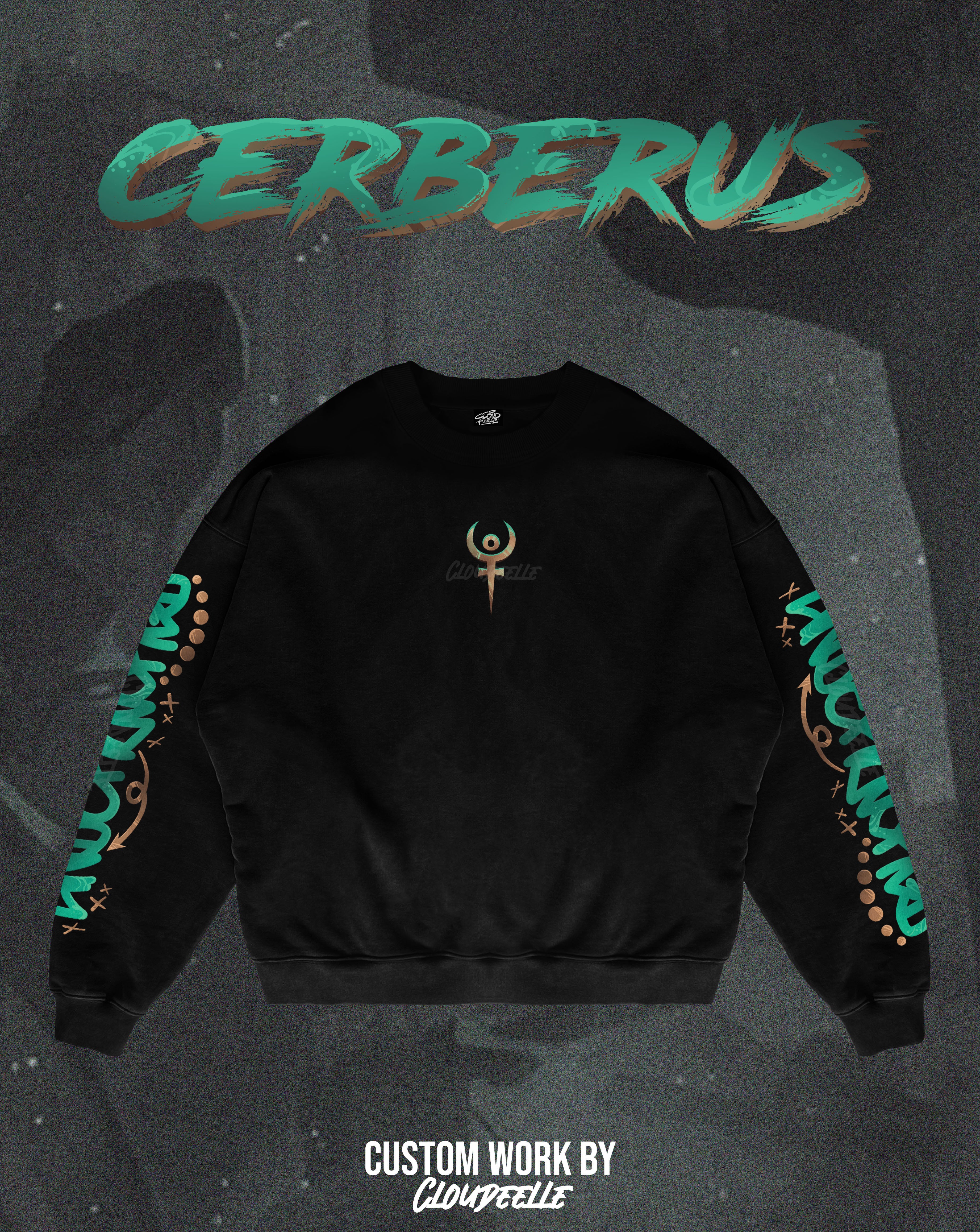 "Hade's Cerberus" - Oversized Crewneck