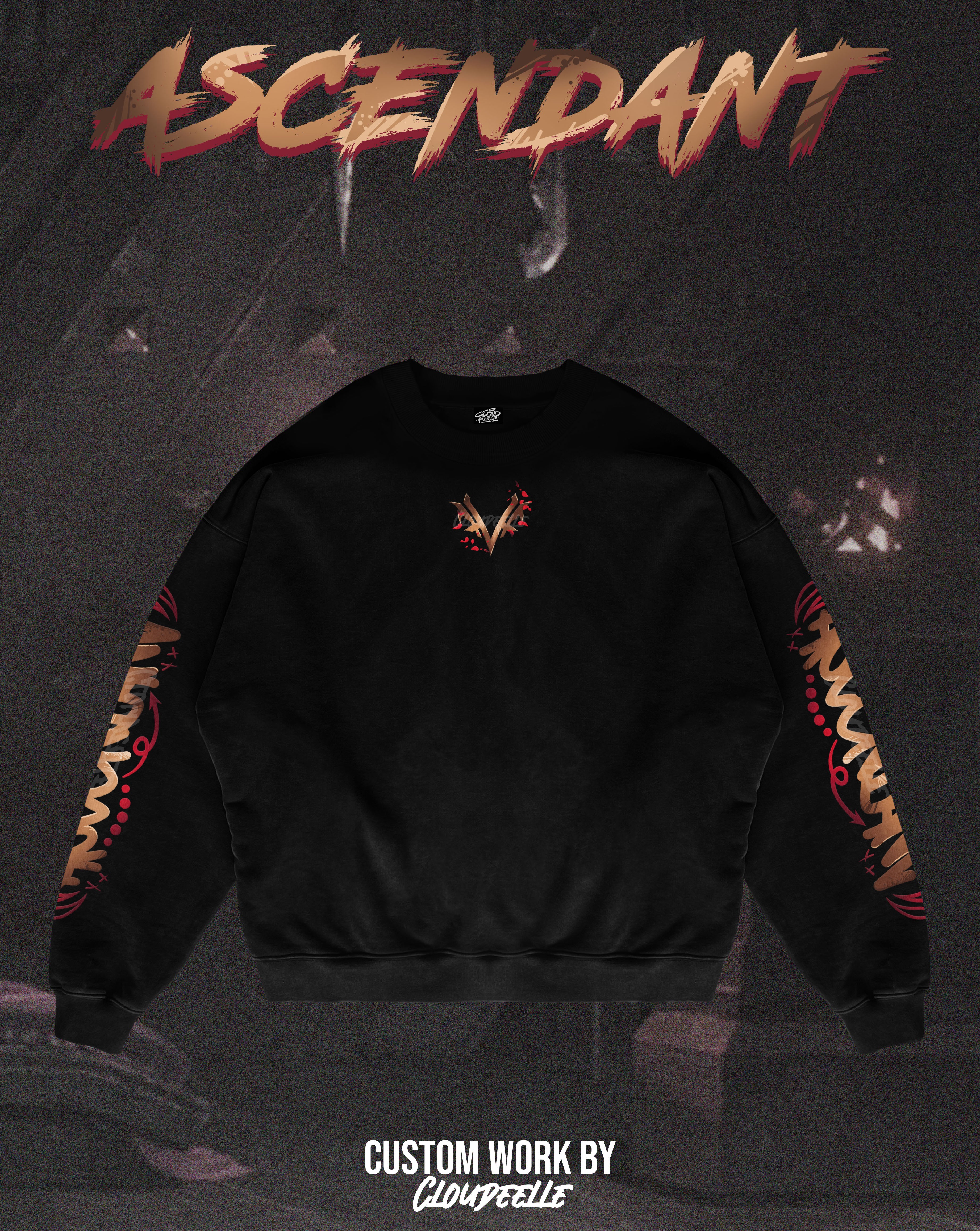"Ascendant" - Oversized Crewneck