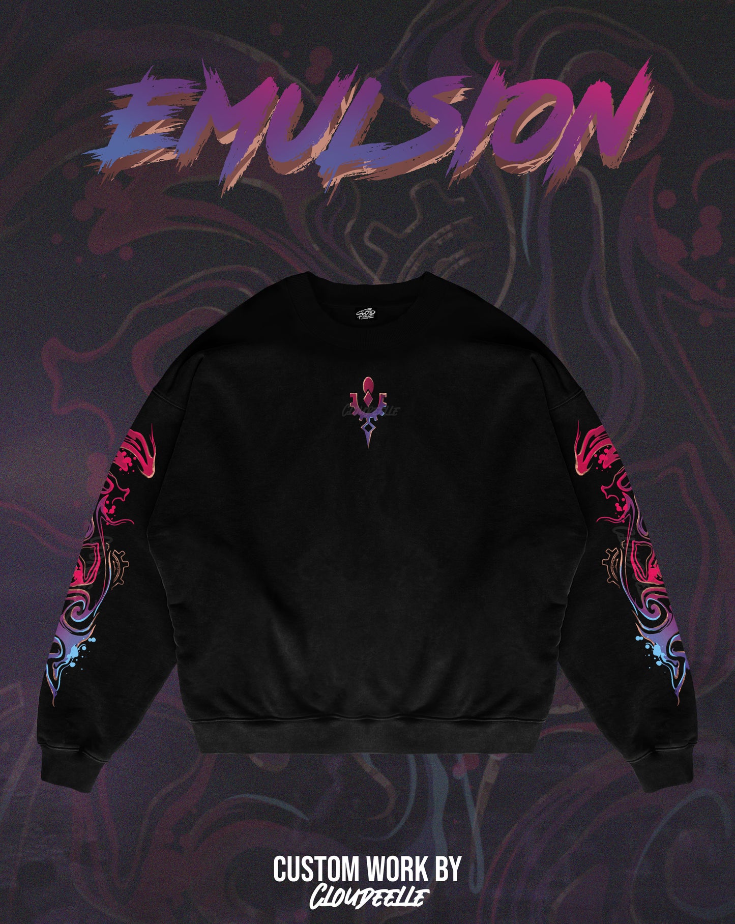 "Emulsion" - Oversized Crewneck