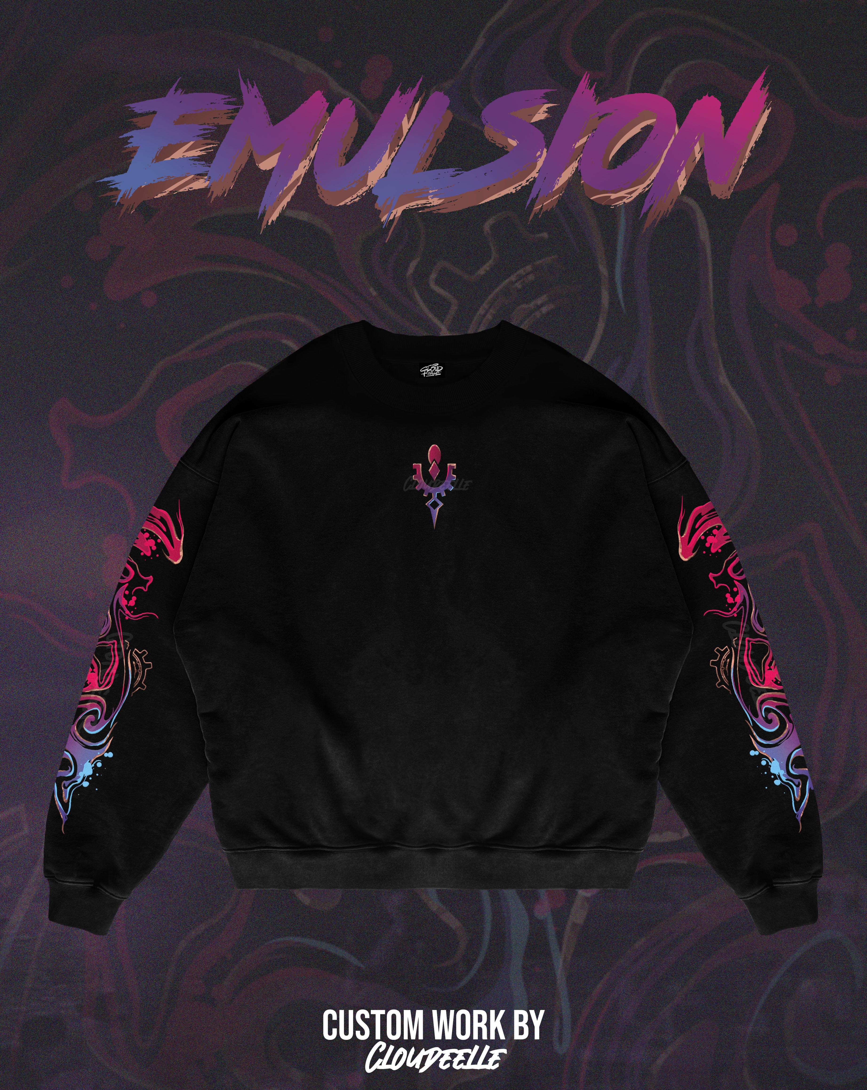 "Emulsion" - Oversized Crewneck