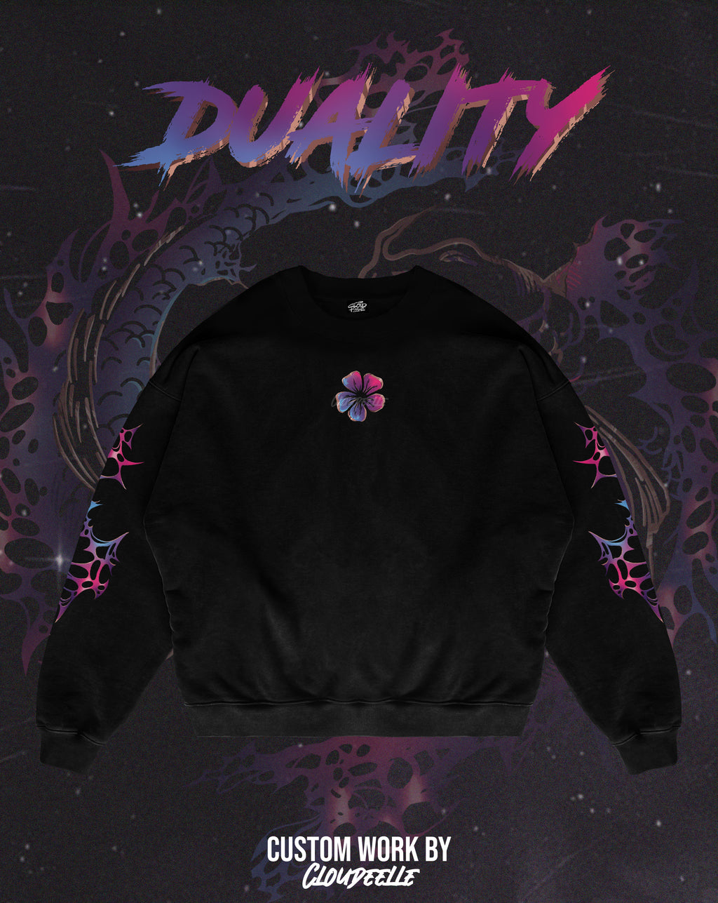 "Duality" - Oversized Crewneck