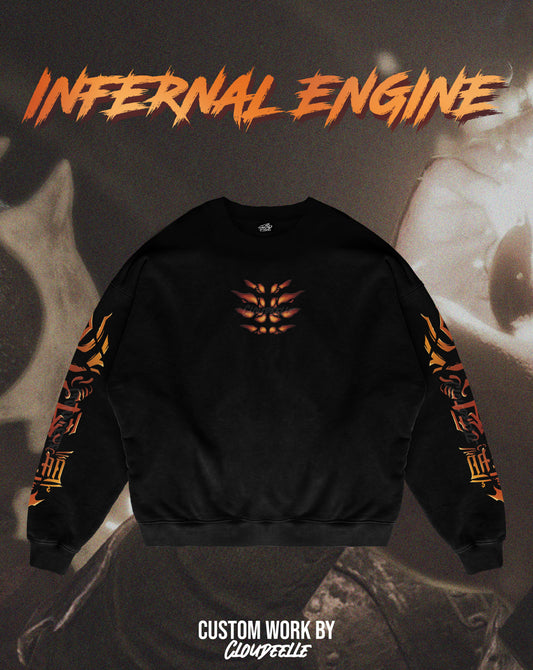 "Infernal Engine" - Oversized Crewneck