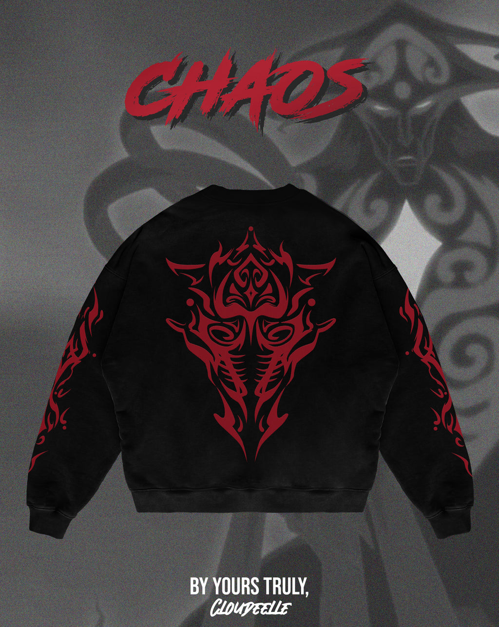 "Chaos" - Oversized Crewneck