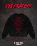 "Cyberspine" - Oversized Crewneck (Red Version)